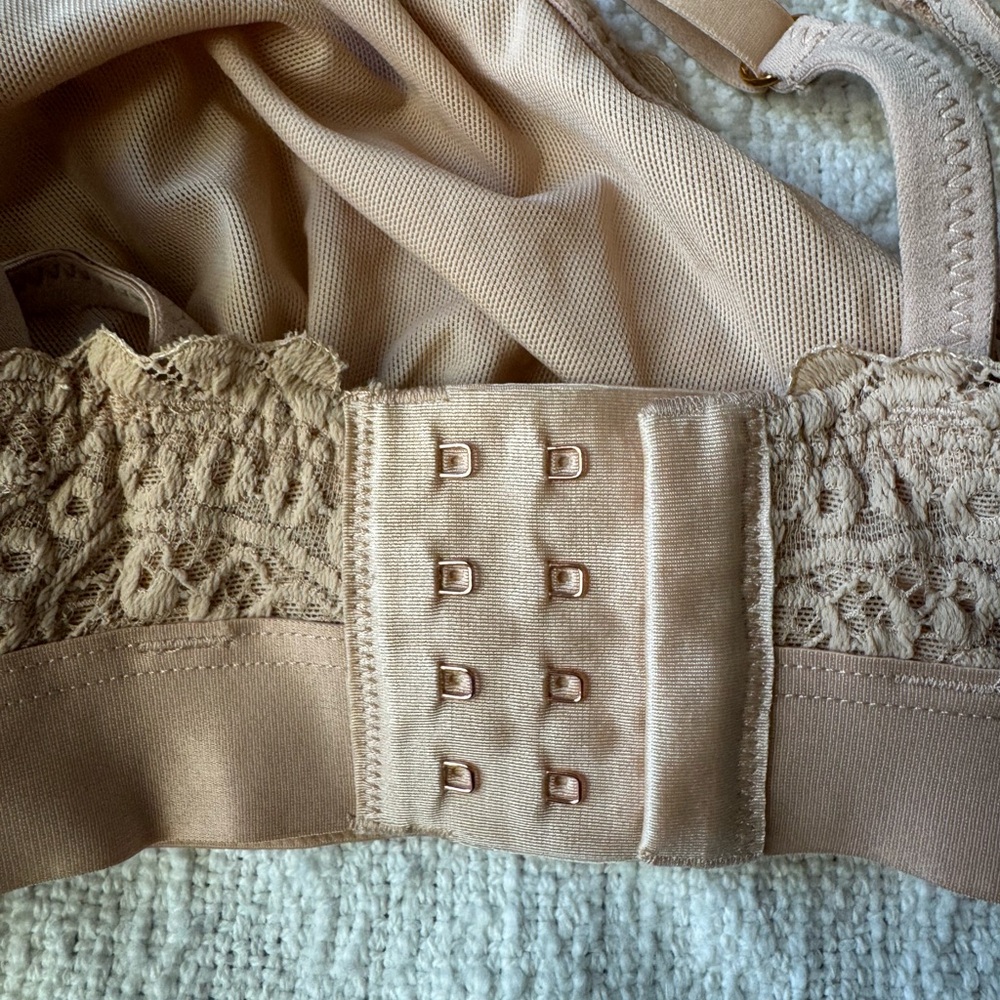 NWT Aerie Lace Bralette in Soft Brown Size XL - Picture 7 of 8